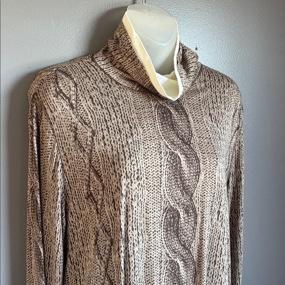 Worth New York turtleneck sz M * knit sweater look * - Picture 2 of 8